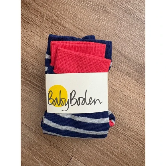 NWT Baby Boden Striped Knit Leggings Tights‎ 2T-3T Toddler Preppy School Winter