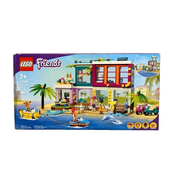 Lego 41709 Friends Vacation Beach House Retired 686 Pcs New Sealed