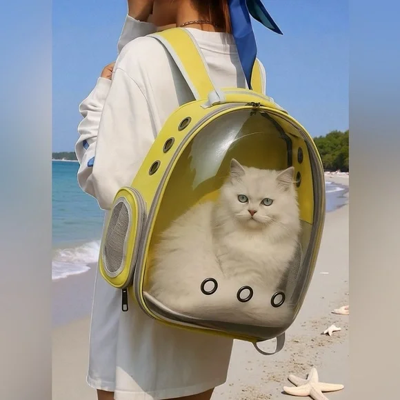 Space Capsule Pet Carrier Backpack – For Small Cats & Dogs Breathable Bubble
