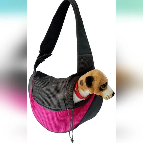 Pet Sling, Pet Dog Sling Carrier Adjustable Dog Satchel Carrier BagSz S | NWOT