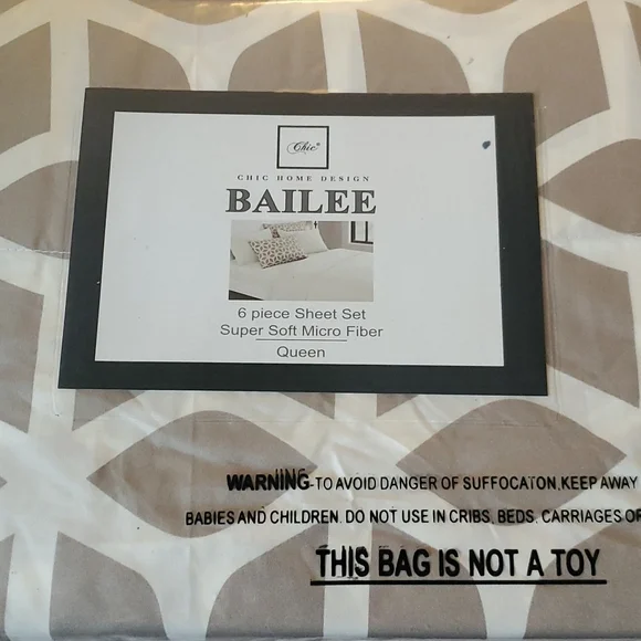 Brand new 6 piece sheet set super soft micro fiber queen