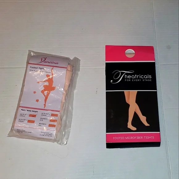 Tights. Footed Tights. Pink. Ballet