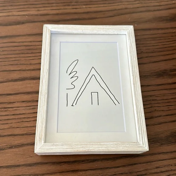 West Elm Framed Line Drawing