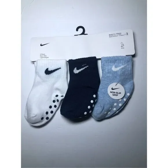 Nike Baby Ankle Gripper Socks 3-pack 6-12 Months