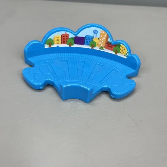 VTech Go! Go! Smart Wheels Train Station Replacement Part Blue 90 Degree Track