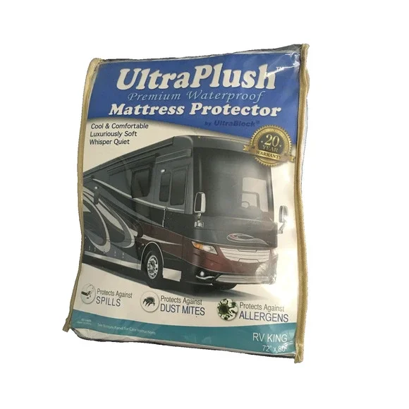 Ultra Block Ultra Plush RV King Waterproof Mattress Pad 72