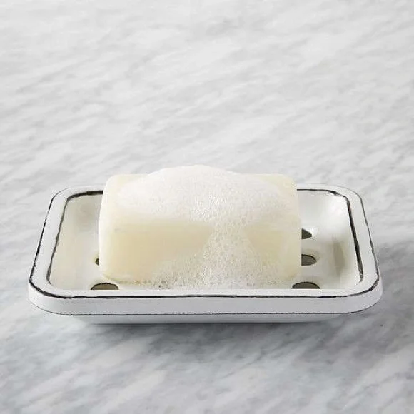 West Elm Iron Enameled Soap Dish
