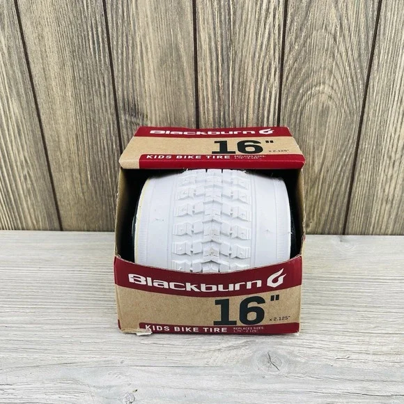 White Blackburn Kids Bike Tire 16