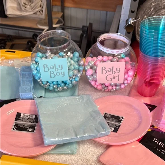 Baby Shower Party Supplies Set - Pink and Blue
