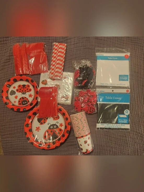 Red Ladybug Party Set