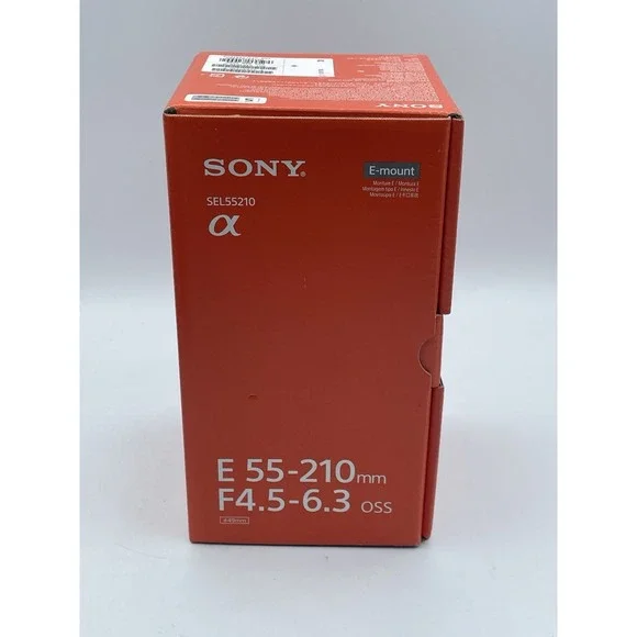 Sony E 55-210mm f/4.5-6.3 OSS Lens for Sony E-Mount Cameras Silver