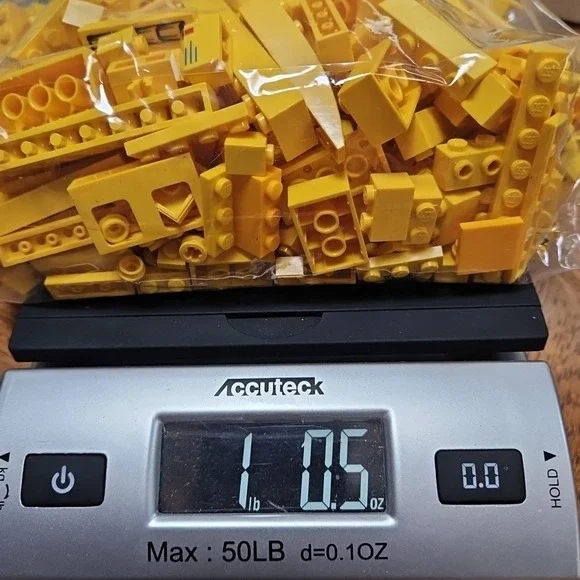 LEGO HUGE‎ LOT YELLOW PIECES BRICK BLOCKS 1 POUND SORTED COLOR BULK MIX