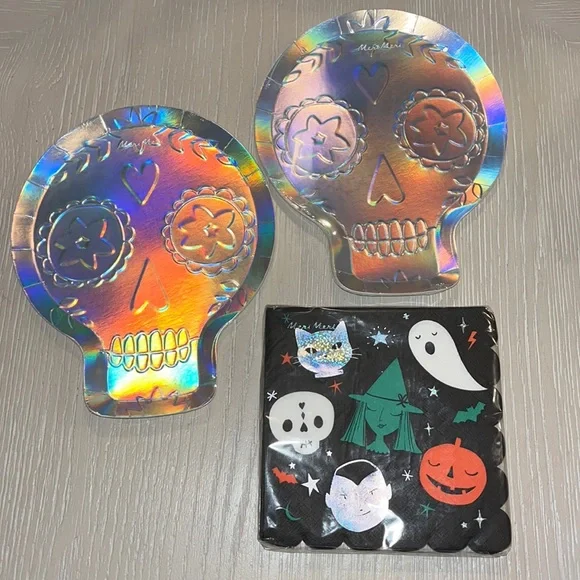 Meri Meri Iridescent Plates & Napkins Set