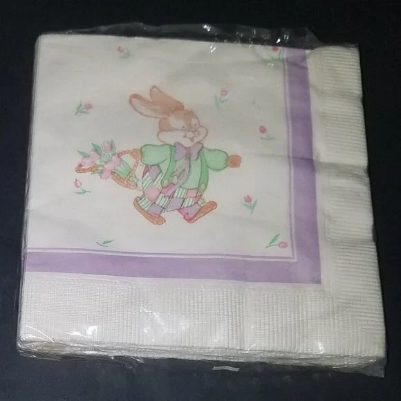 VTG Easter Bunny Luncheon Napkins 3 ply 13.5