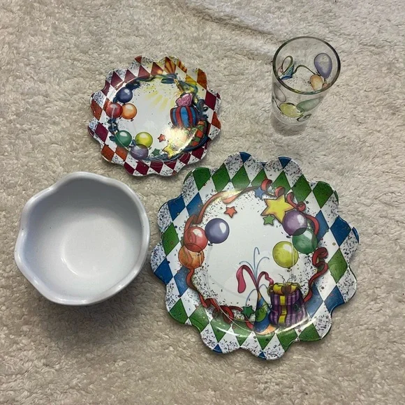 Plastic Celebration Plate & Cup Set
