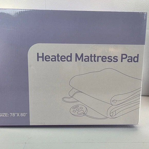 Heated Mattress Pad King Size 78x80 Dual Control 6 Heat Levels LY19A-MP7880 NEW