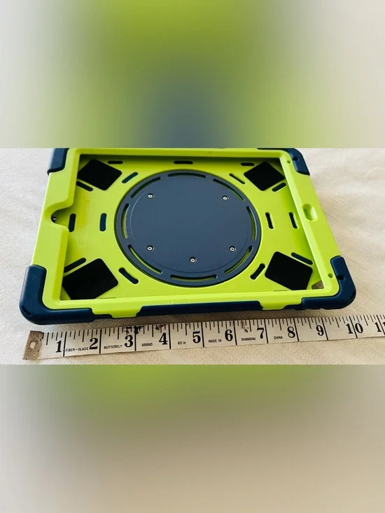 Protective Tablet Case in Lime Green Durable Shockproof Cover stand/handle 10x7”