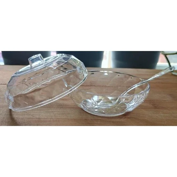 Oasis Creations Round Plastic Bowl 5-Ounce Dessert Pastry Spoons & Lids 50 Count