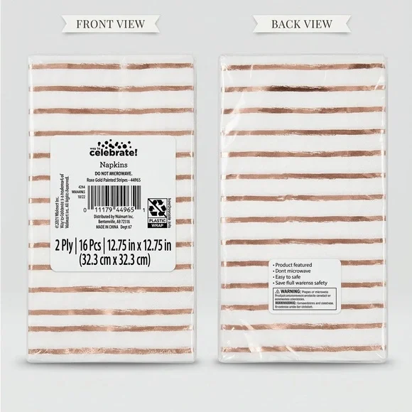 Celebrate Striped Napkins