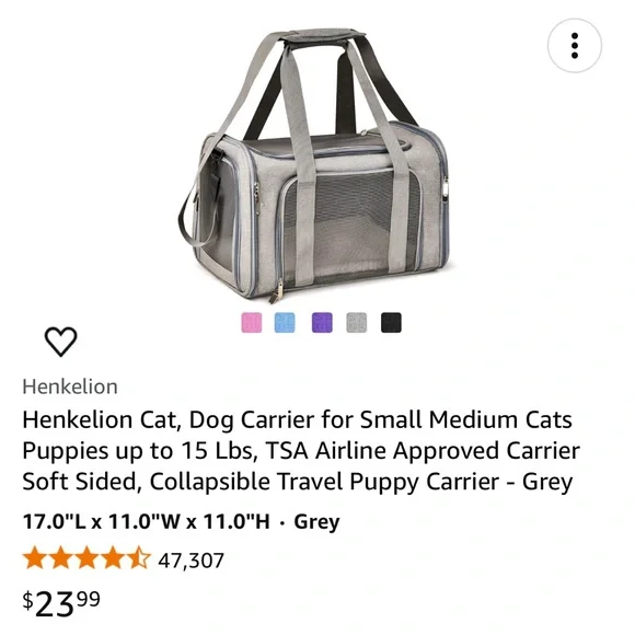 Collapsible Pet Carrier