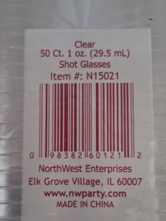5/$13 Clear Disposable Shot Glasses - Transparent Pack of 50.