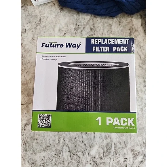 Future Way Medical Grade Hepa MA-14 Compatible with MA-14 Air Purifier NWT