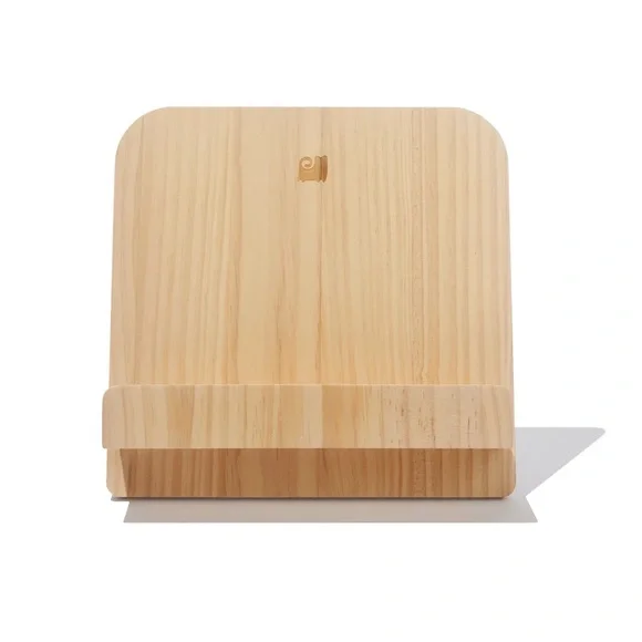 Natural Wood Cookbook Stand