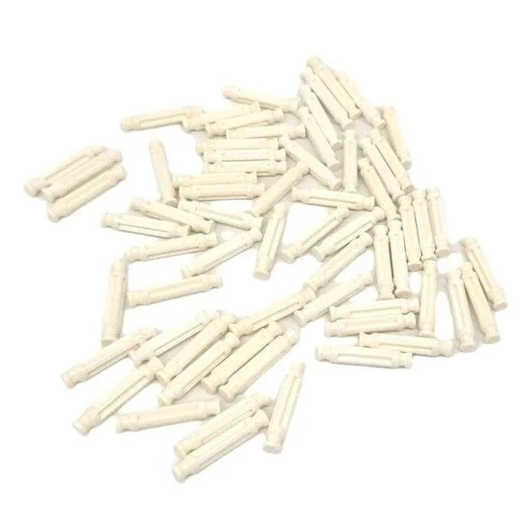 K’NEX White Micro Rod Lot 64 Replacement Rods Parts Pieced Knex #90951 Building