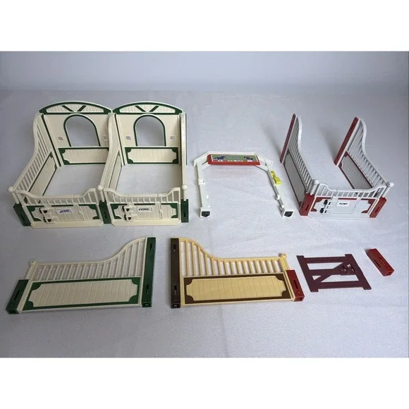 Playmobil Country Horse Stables With Various Extra Stable Pieces
