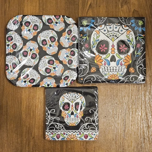 Colorful Sugar Skull Party Set
