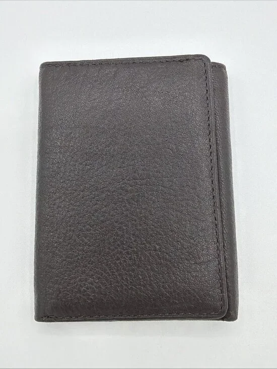 Wilson’s Bi-fold Leather Wallet, Dark Brown