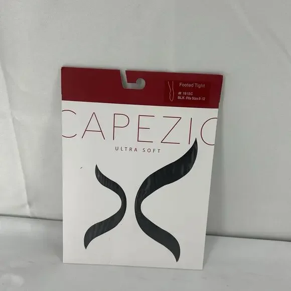 Capezio Ultra Soft Footed Tight Black 1915C Children’s Dance Tights Size 8-12