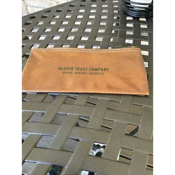 Vintage Money Back Envelope With Zipper Beaver Trust Company