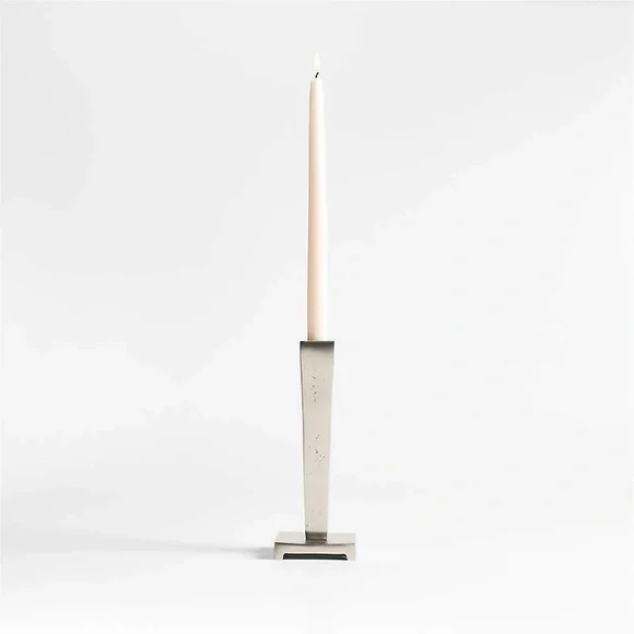 CRATE&BARREL X ATHENA CALDERONE NWT la linge metal candlestick taper holder
