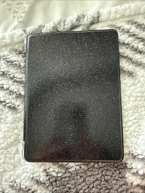 Black Sparkle Kindle Paperwhite 11th Generation Case with clear back! 🖤📚