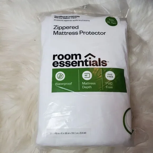 Room  Essentials OEKO TEX Zippered Mattress Protector Twin XL 10