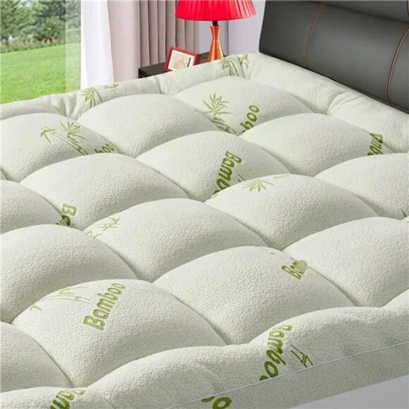 New Premium Viscose Made from Bamboo King Size Mattress Topper Back Pain, 1200
