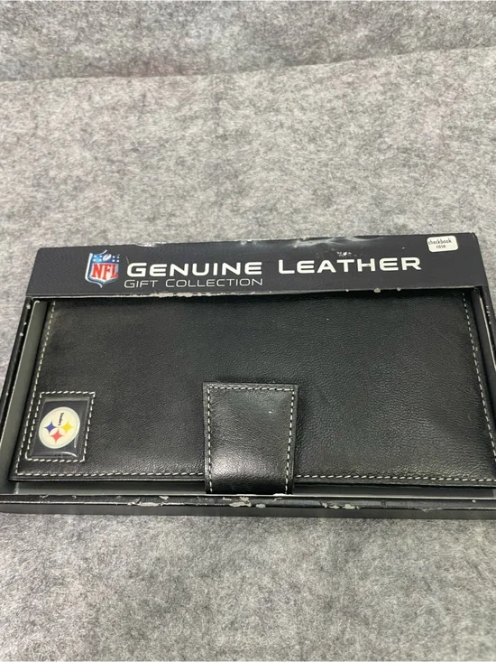 Pittsburgh Steelers Leather Wallet Mens One Size Black NFL Football Team Sports