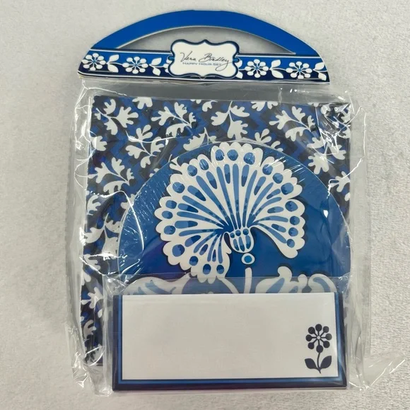 NWT Vera Bradley Blue Lagoon Happy Hour Set