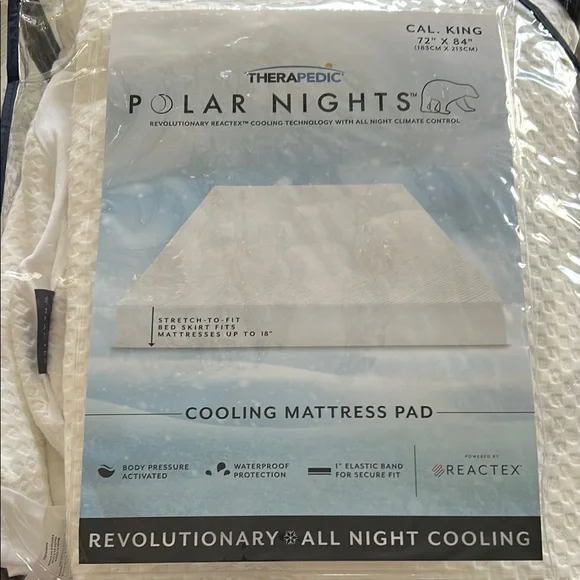 Polar Nights Cooling Mattress Pad - White Never used