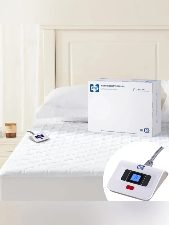Sealy heated mattress pad- White Warming Mattress Pad - Heated Full-Size