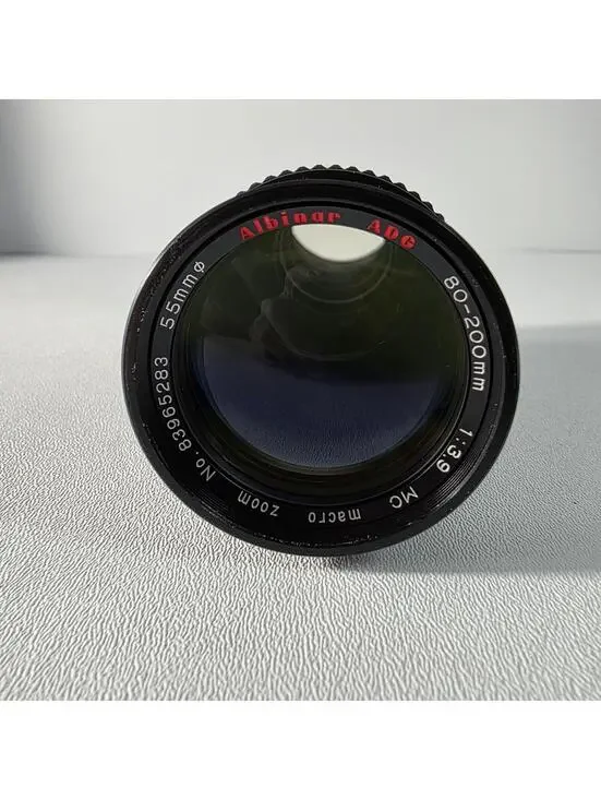 Albinar ADG 80-200mm 1:3.9 Macro Zoom Lens for Canon FD Mount - Black