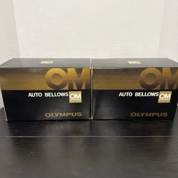2 Super Rare NOS Olympus Auto Bellows For OM System Cameras W/ Box
