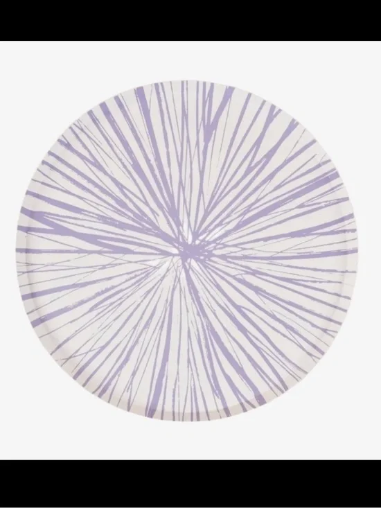 NWT! Boutique Item Round Decorative Plate with Lavender Radiance Pattern