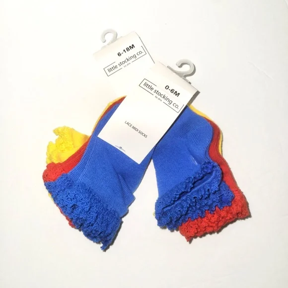Little Stocking Co. Lace Midi Socks 2 FOR 1 SALE - 0-6M