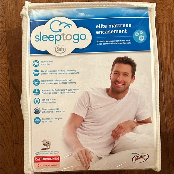 Serta SleepToGo Mattress waterproof mattress cover California king