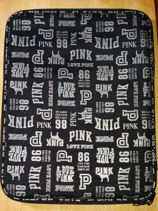 PINK Victoria's Secret Black and White Logo Tablet Case