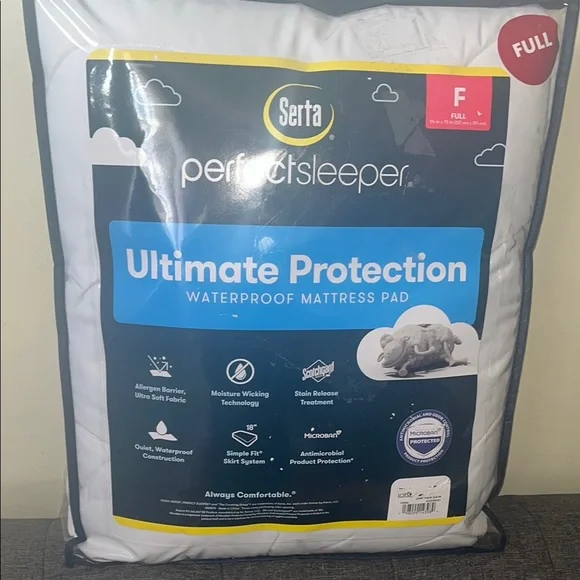 White Waterproof Mattress Cover with Allergen Protection
