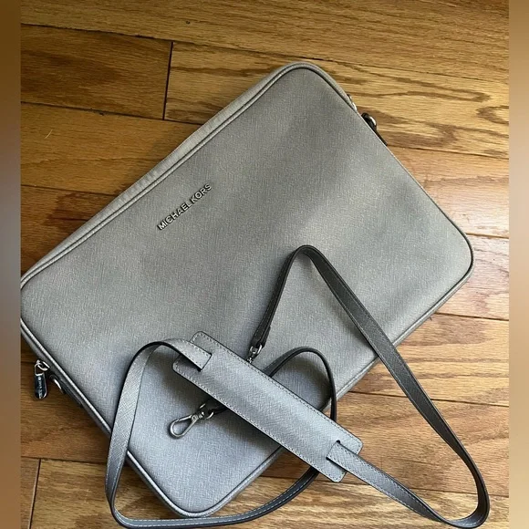 Michael Kors Gray Laptop Bag