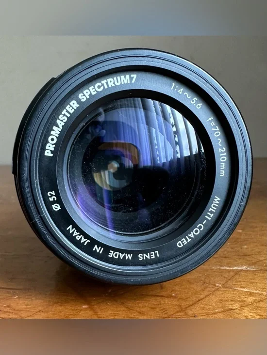 Promaster Spectrum7 Multi-Coated 70-210mm f/4-5.6 Camera Lens 52mm Made In Japan